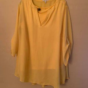 CHAUS Yellow Blouse with or without yellow tank